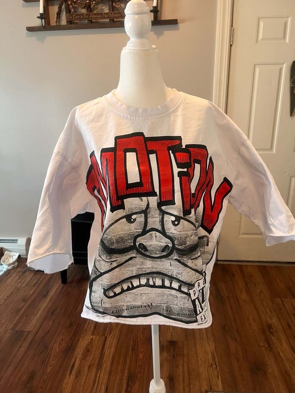 Mixed Emotion Distressed Bulldog Tee #streetwear #grunge